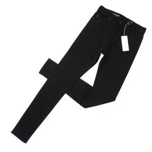 NWT Adriano Goldschmied AG Farrah Skinny in Super Black Stretch Jeans 25